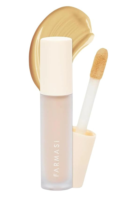 FARMASI Vfx Pro Liquid Concealer Makeup, All-in-one Full Coverage, Highly Pigmented Concealer for All Skin Type, Hide Shadows & Imperfections, Enhance Skin Fullness Foundation Concealer 0,24 Fl Oz W04-Velvo Beauty