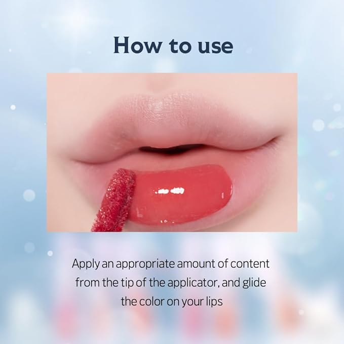 ETUDE Over Glowy Lip Stain Tint #17 Diamond Forever | Non-Sticky Vegan Lip Tint | Moisturized & Long-lasting Lip Gloss | Daily Tint for Dry Lips, Korean Makeup, K-beauty, Perfect for Gift-Velvo Beauty