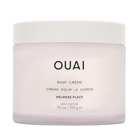 OUAI Body Cream, Melrose Place - Hydrating Whipped Body Cream with Cupuaçu Butter, Coconut Oil and Squalane - Softens Skin and Delivers Healthy-Looking Glow - Sulfate Free Skin Care (7.5 Oz)-Velvo Beauty
