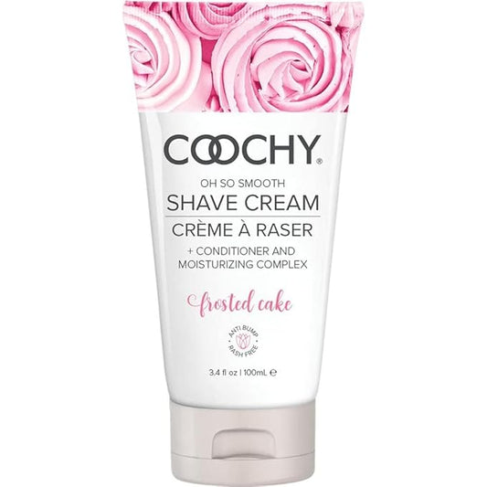 Coochy Shave Cream - Moisturizing Shave Lotion - Gentle Intimate Shaving Cream - For Bikini Area, Underarms, Legs & More - Rash-Free, Hydrating Formula - Frosted Cake, 3.4 oz-Velvo Beauty