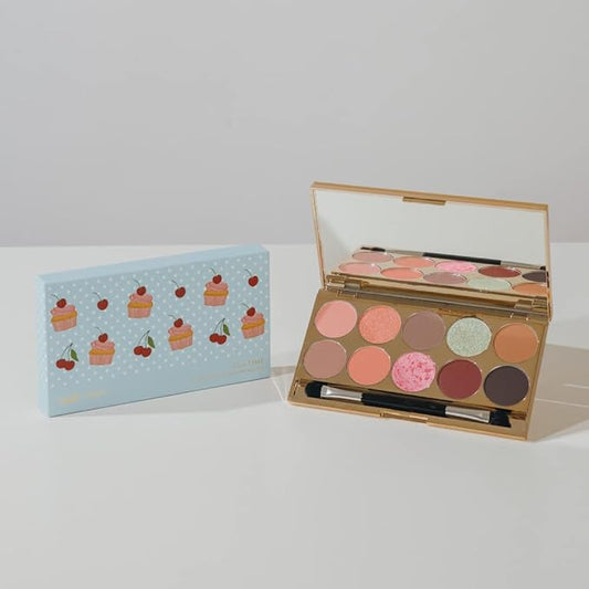 FreshO2 x Pony | Dessert Box Eyeshadow Palette |10 special colors| Made In Taiwan | Vegan Cruelty Free-Velvo Beauty