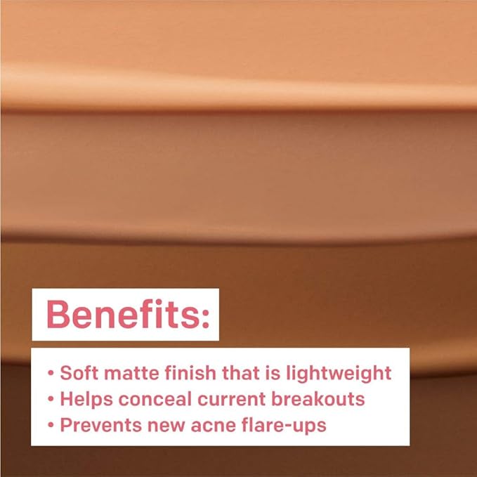 Almay Clear Complexion Makeup, Matte Finish Liquid Foundation with Salicylic Acid, Hypoallergenic, Cruelty Free-Fragrance Free, Dermatologist Tested, 510 Natural Ochre, 1.0 oz-Velvo Beauty