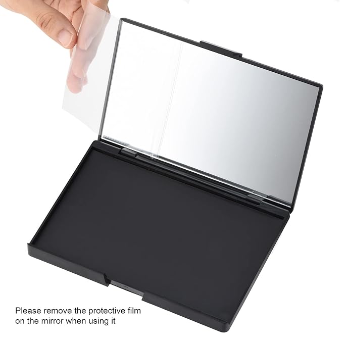 Empty Magnetic Plastic Eyeshadow Makeup Palette with 15Pcs Adhesive Empty Palette Metal Stickers for Eyeshadow Lipstick Blush Powder-Velvo Beauty
