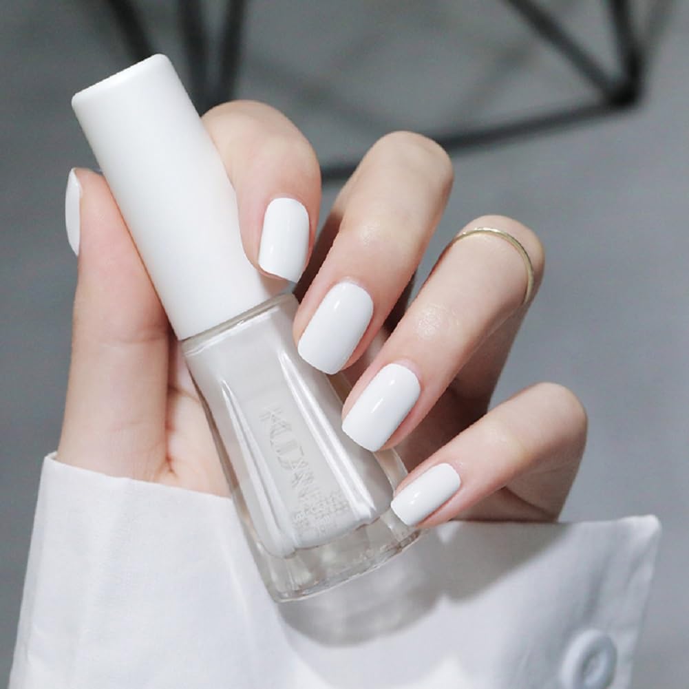 Nail Polish set - Nail Lacquer Quick Dry, Full Size, Vibrant, Colorful, Trendy, Glitter, Glossy, Metallic, Matte Nail Art Nail Shades (N28 Pearl white, 52g)-Velvo Beauty