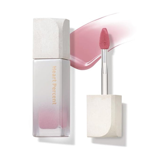 Heart Percent Dote On Mood Pure Glow Tint, Watery & Lightweight Moisturizing Lip Stain Long Lasting Liquid Lipstick 6.8g, #06. Mood Beige-Velvo Beauty