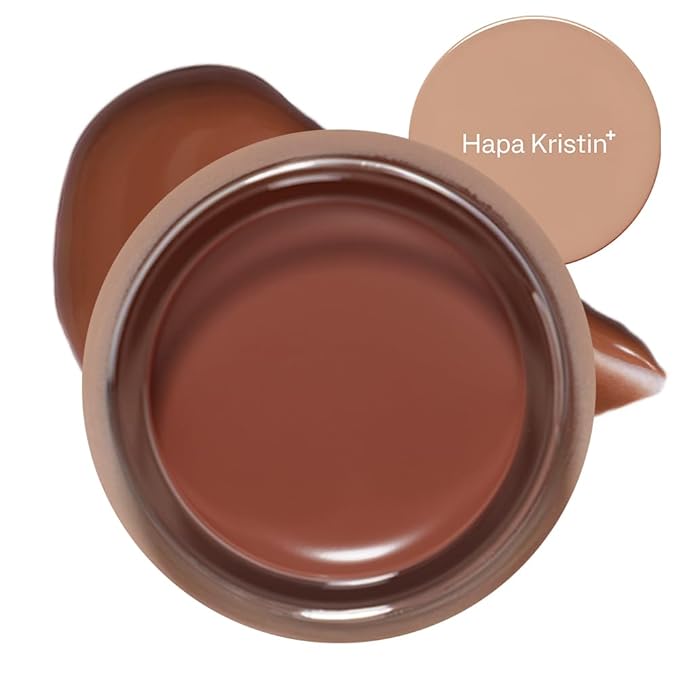 Gleam Glow Lip and Cheek Tint, Hydrating Korean Cream Blush with Long-Lasting Wear, Buildable with Radiant Finish, Rum Caramel 501, 0.15 oz-Velvo Beauty