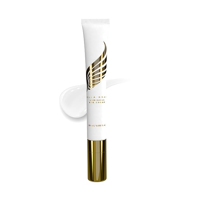 Bella Grace Eye Cream with Hyaluronic Acid & Squalane for Under Eye Bags, Dark Circles & Puffiness, Nourishing & Hydrating, Supports Anti Aging, Fine Lines & Wrinkles, Elasticity & Firmness, 0.5 fl oz-Velvo Beauty