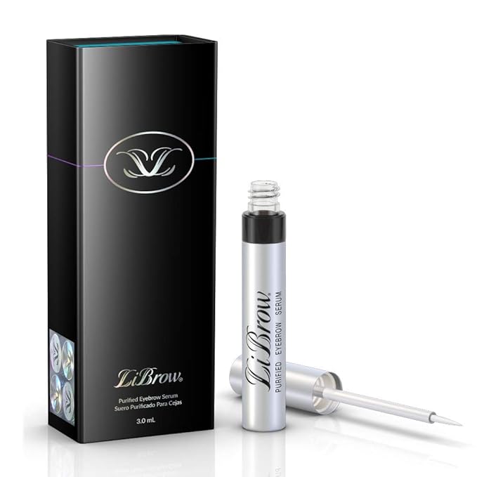 LiBrow Purified Eyebrow Physician-Formulated Serum for Fuller & Thicker Looking Eyebrows | Natural Eyebrow Enhancer Safe for Sensitive Skin | 90-Day Supply (3ml)-Velvo Beauty