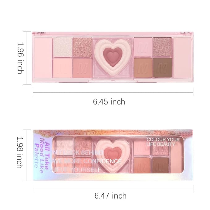 12 Colors Nude Natural Pink Matte Shimmer Eyeshadow Palette for Eye Makeup,High Pigmented Brown Eye Shadow Primers Powder Palet de sombras de ojos-Velvo Beauty