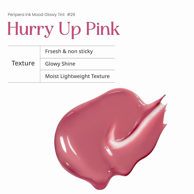 Peripera Ink Mood Glowy Tint (029 HURRY UP PINK)-Velvo Beauty