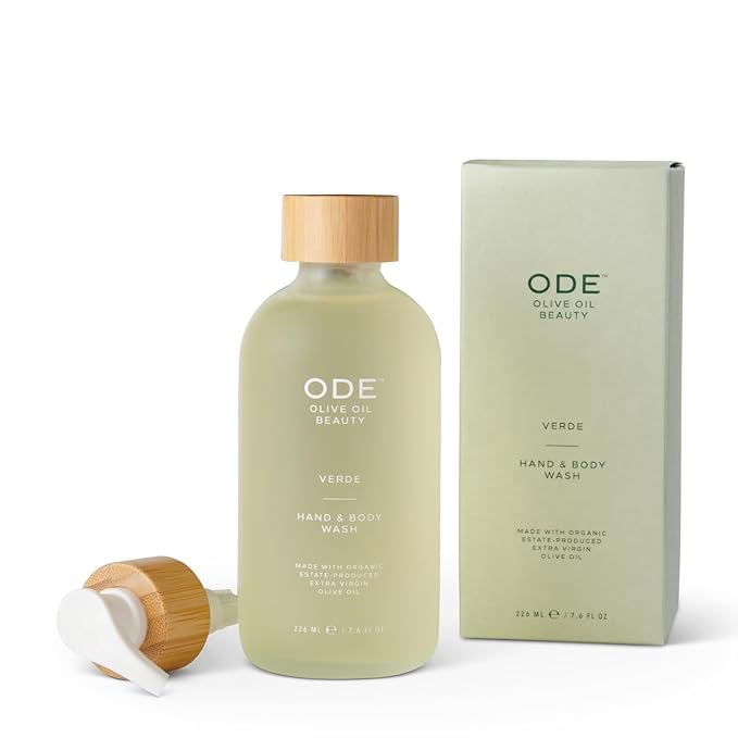 McEvoy Ranch Verde Hand & Body Wash (2-pack) by ODE Olive Oil Beauty, Organic EVOO, California Made, Nourishing Foaming Wash-Velvo Beauty