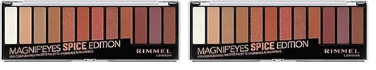 Rimmel Magnif'eyes Eyeshadow Palette, Spice Edition (Pack of 2)-Velvo Beauty