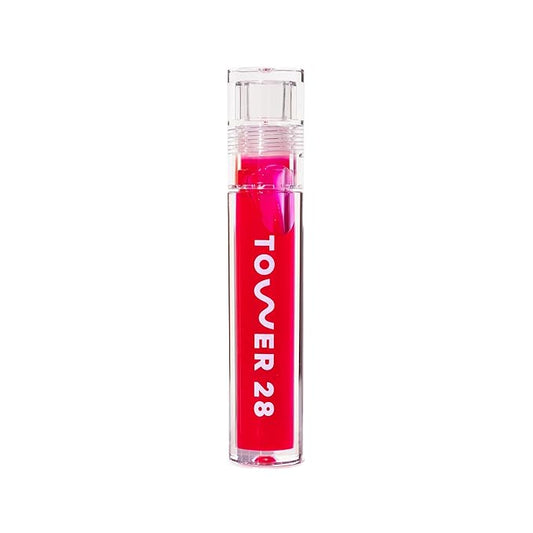 Tower 28 ShineOn Lip Jelly, XOXO | Non-Sticky, Vegan Lip Gloss in Sheer XOXO | Moisturizing Apricot and Raspberry Seed Oil | Clean, Cruelty Free-Velvo Beauty