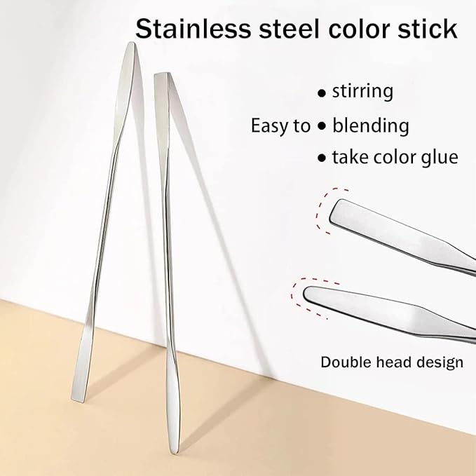 Acrylic Cosmetic Makeup Palette, 2 Pack Makeup Mixing Palette, Foundation Palette with Spatula Tool for Nail Art Eye Shadow Eyelash Makeup Professional Pigment Blending-Velvo Beauty