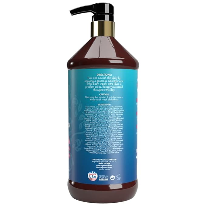 Arganatural Retinol Body Lotion with Vitamin E & Collagen – Skin Firming, Skin tightening, and Anti-Aging Cream. All in One Body Lotion for Women.-Velvo Beauty