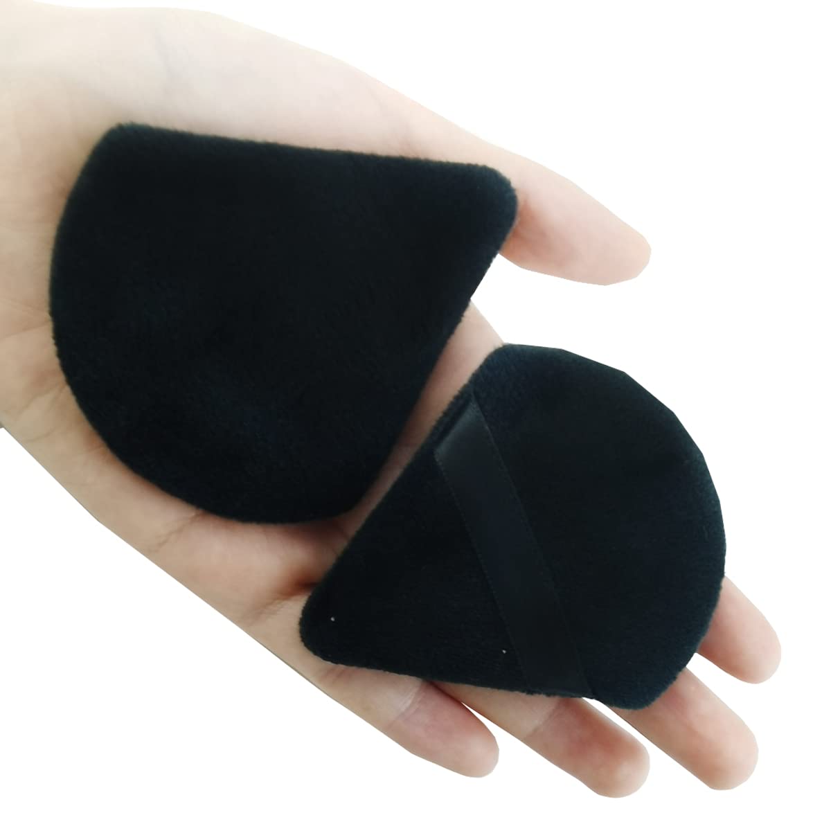 GXXMEI 30PCS Powder Puff Face Soft Makeup Sponge, Triangle Powder Puffs for Loose Powder Mineral Powder Velour Puff for Face Exquisite Makeup Eyes Contouring, Beauty Makeup Tools-Velvo Beauty