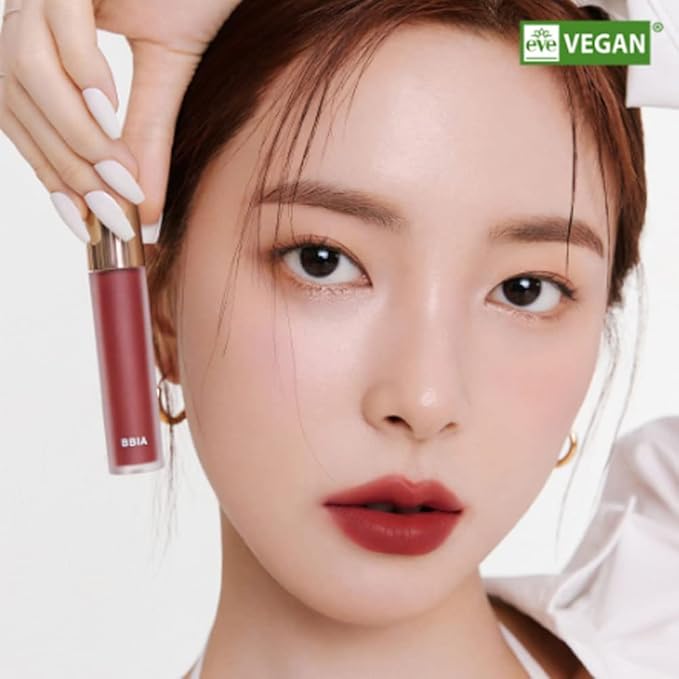 BBIA Last Velvet Tint - Soft & Creamy Matte Finish Lip Stain, Blur Effect with Velvety Texture, Long-Lasting, High Pigment, Lightweight, Non-Drying, Vegan, Korean Lip Makeup (V15 EDGE BOSS)-Velvo Beauty