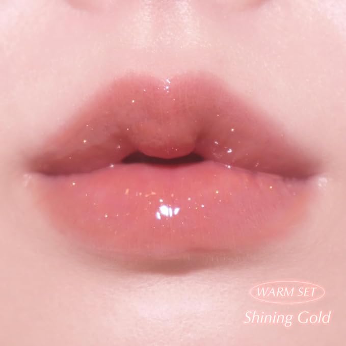 Keep In Touch Jelly Plumper Tint: Tea & Twinkle | Non-Sticky, Long-Lasting Lip Gloss | Vegan and Cruelty-Free Korean Lip Tint (Shining Gold)-Velvo Beauty