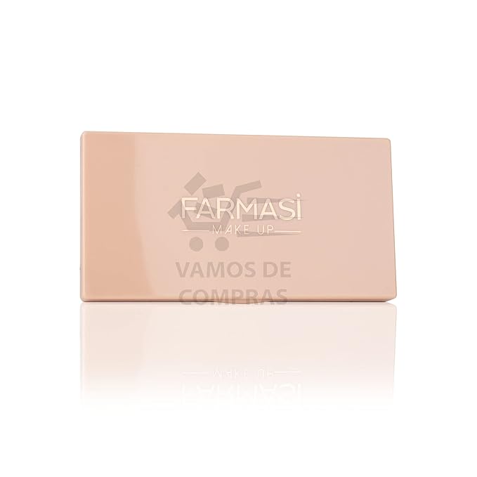 FARMASI Makeup Face Palette, Trio Eyeshadow, Long Lasting Face Sculpting, Blush and Highlighter Powder, Glow Contour Shadow Bronzer, All Skin Types, 0.52 oz. / 15 g (3 in 1 Face Palette)-Velvo Beauty