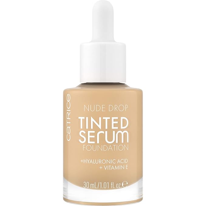 Catrice | Nude Drop Tinted Serum Foundation | Lightweight, Hydrating, Buildable Coverage | Enriched with Hyaluronic Acid & Vitamin E | Vegan & Cruelty Free (036C)-Velvo Beauty