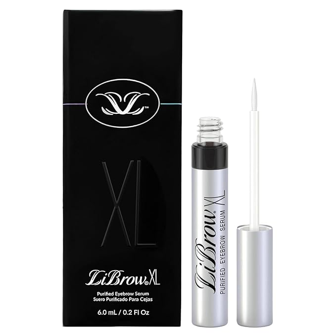 LiBrow® Purified Eyebrow Physician-Formulated Serum XL for Fuller & Thicker Looking Eyebrows | Natural Eyebrow Enhancer Safe for Sensitive Skin | 6-Month Supply (6ml)-Velvo Beauty