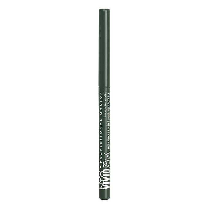 NYX PROFESSIONAL MAKEUP Mechanical Eye Pencil, Vivid Rich Mechanical, Creamy Retractable Eyeliner - Emerald Empire, Emerald Green Eyeliner-Velvo Beauty