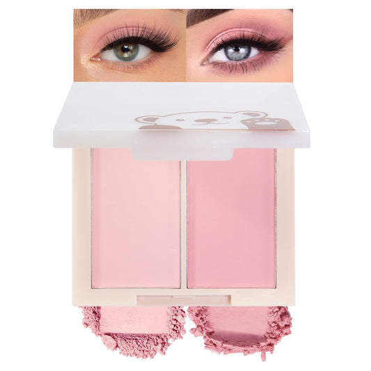 AMY'S DIARY Matte Eyeshadow, Lavender Pink Eyeshadow, Ultra-fine Lightweight Powder, Multiuse Blendable Eye shadow and Blush Makeup, Daily Matte Warm Tone Eyes Makeup, Half Pink (02#)-Velvo Beauty