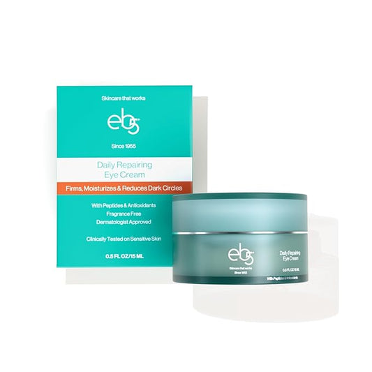 eb5 Daily Repair Eye Treatment | Under Eye Cream for Dark Circles and Puffiness | Anti-Aging Eye Cream with Peptides for Women and Men - 0.50oz-Velvo Beauty
