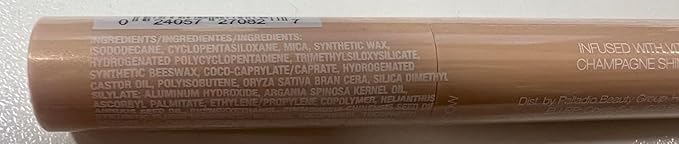 Palladio Waterproof Eyeshadow Stick with Blending Sponge, Long Lasting & Effortless Application, Smudge Free & Crease Proof Formula, Matte & Shimmer Shades, Buildable Eye Shadow (Champagne Shimmer)-Velvo Beauty