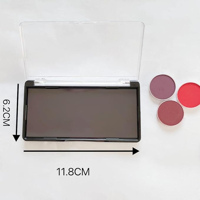 2pcs Rectangular Mini Magnet Make-up Dispensing Plate Eyeshadow Blush Powder Storage Empty Palette with 10pcs metal Stickers-Velvo Beauty
