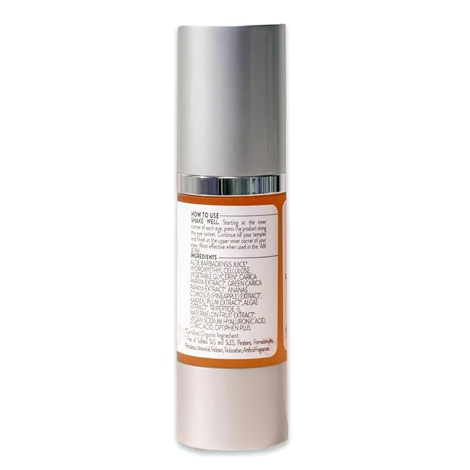 Glimmer Goddess Organic Eye Serum for Wrinkles and Fine Lines, 1 oz-Velvo Beauty