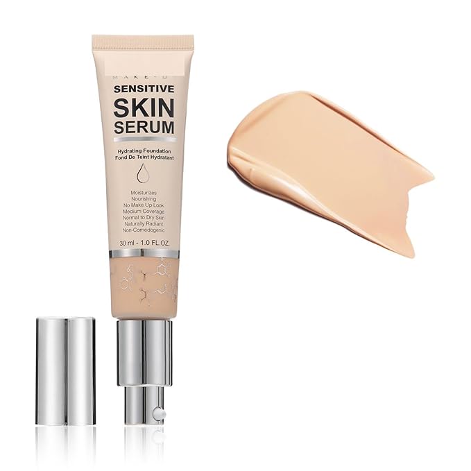 MAEPEOR Hydrating Foundation 6 Colors Full Coverage Liquid Foundation Naturally Mattle Oil-Control Foundation for All Skin Tone (02 Nude)-Velvo Beauty