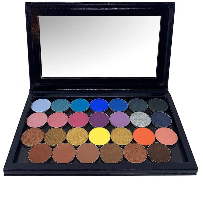Large Magnetic Makeup Palette, Empty Magnetic Palette, Universal Magnet makeup palette for Eyeshadows, Powders, Customizable Beauty Organizer with Clear Window-Velvo Beauty
