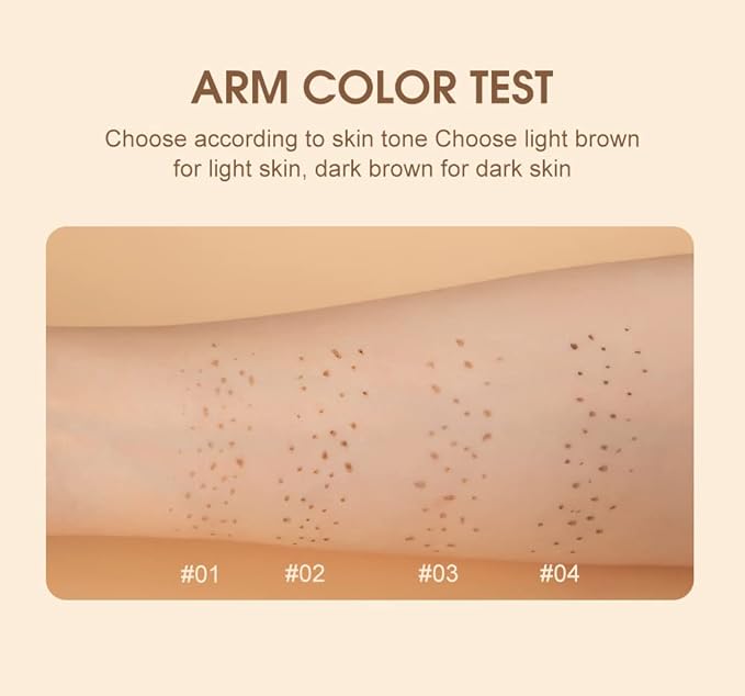 Freckle Pen 4 Colors Natural Freckle Pen Fake Freckle Pen Waterproof Long Lasting Soft Spots Natural Relaxing Sun Makeup (Natural Coffee)-Velvo Beauty