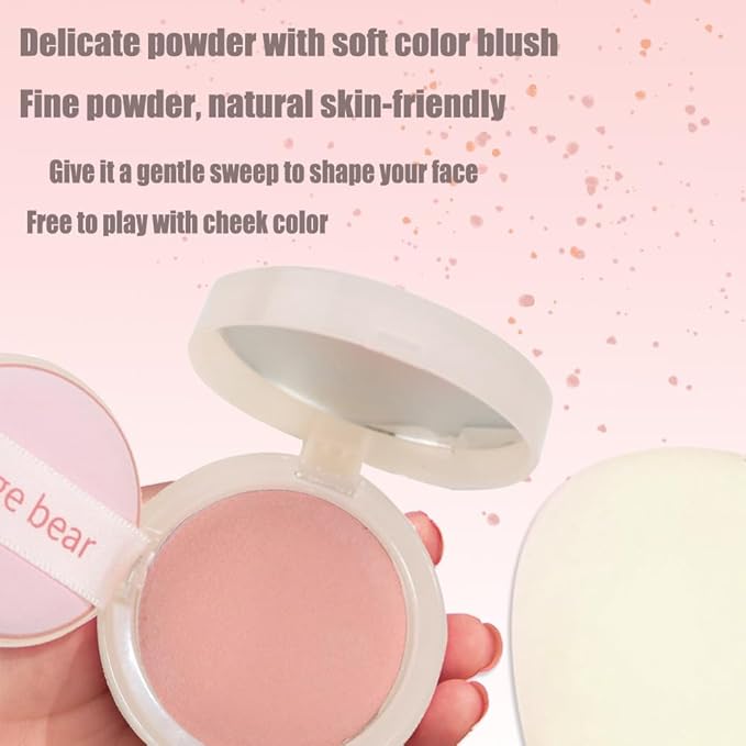 Silky Matte Blush,Blush Powder for Cheeks,Long-Lasting, Natural Look, Powder Blush Palette, Complements All Skin Tones-Velvo Beauty