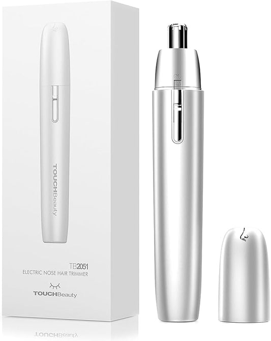 TOUCHBeauty Battery Powered Ear and Nose Hair Trimmer for Women, Portable Battery Powered Trimmer, Mini Painless Design for Sensitive Skin, Easy Clean & Travel Friendly-Velvo Beauty