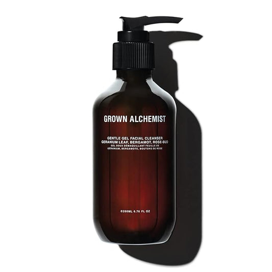 Grown Alchemist Gentle Gel Facial Cleanser with Bergamot and Rosebud. Hydrating Exfoliating Face Wash with Willow Bark, a Salicylic Acid Alternative. Natural Facewash for Men and Women-Velvo Beauty