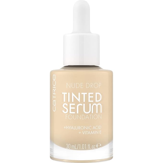 Catrice | Nude Drop Tinted Serum Foundation | Lightweight, Hydrating, Buildable Coverage | Enriched with Hyaluronic Acid & Vitamin E | Vegan & Cruelty Free (001N)-Velvo Beauty