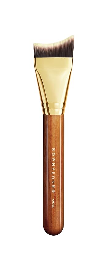 Desert Oak Series Mermaid Tail Foundation Brush - Airbrush - Filter Finish for Liquid & Cream Foundation, Bubinga Wood Handle (CM 193)-Velvo Beauty