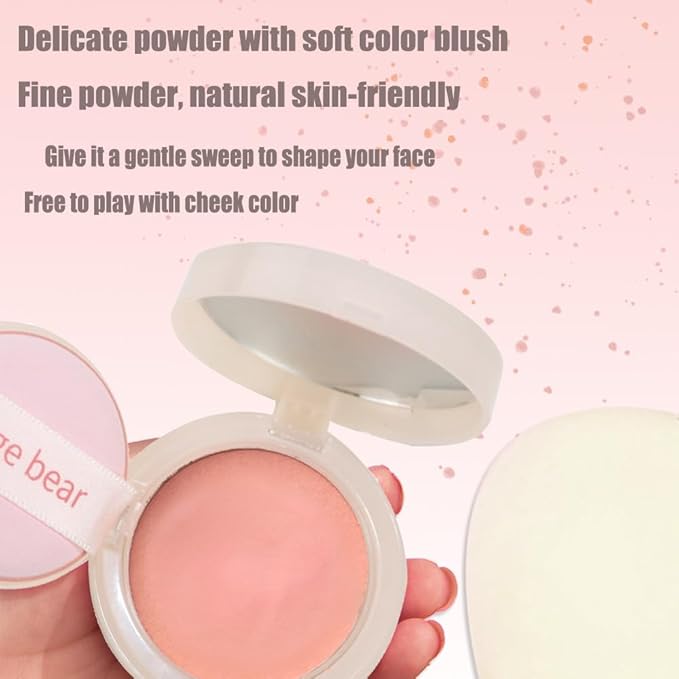 Silky Matte Blush,Blush Powder for Cheeks,Long-Lasting, Natural Look, Powder Blush Palette, Complements All Skin Tones-Velvo Beauty
