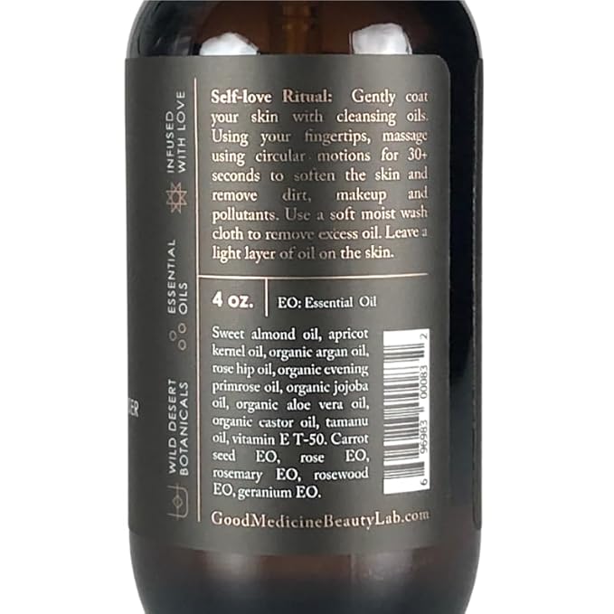 Rain Replenishing Oil Cleanser - Deeply Hydrating Oils - Wash, Clear, & Nourish your Face - Skincare for Women and Men (4 oz)-Velvo Beauty