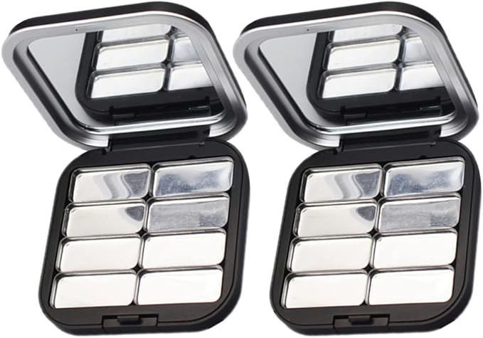 Beaupretty 2pcs Empty Lipstick Palette DIY Lipstick Lip Balm Blusher Containers Refillable Makeup Eyeshadow Storage Case Box with Mirror-Velvo Beauty