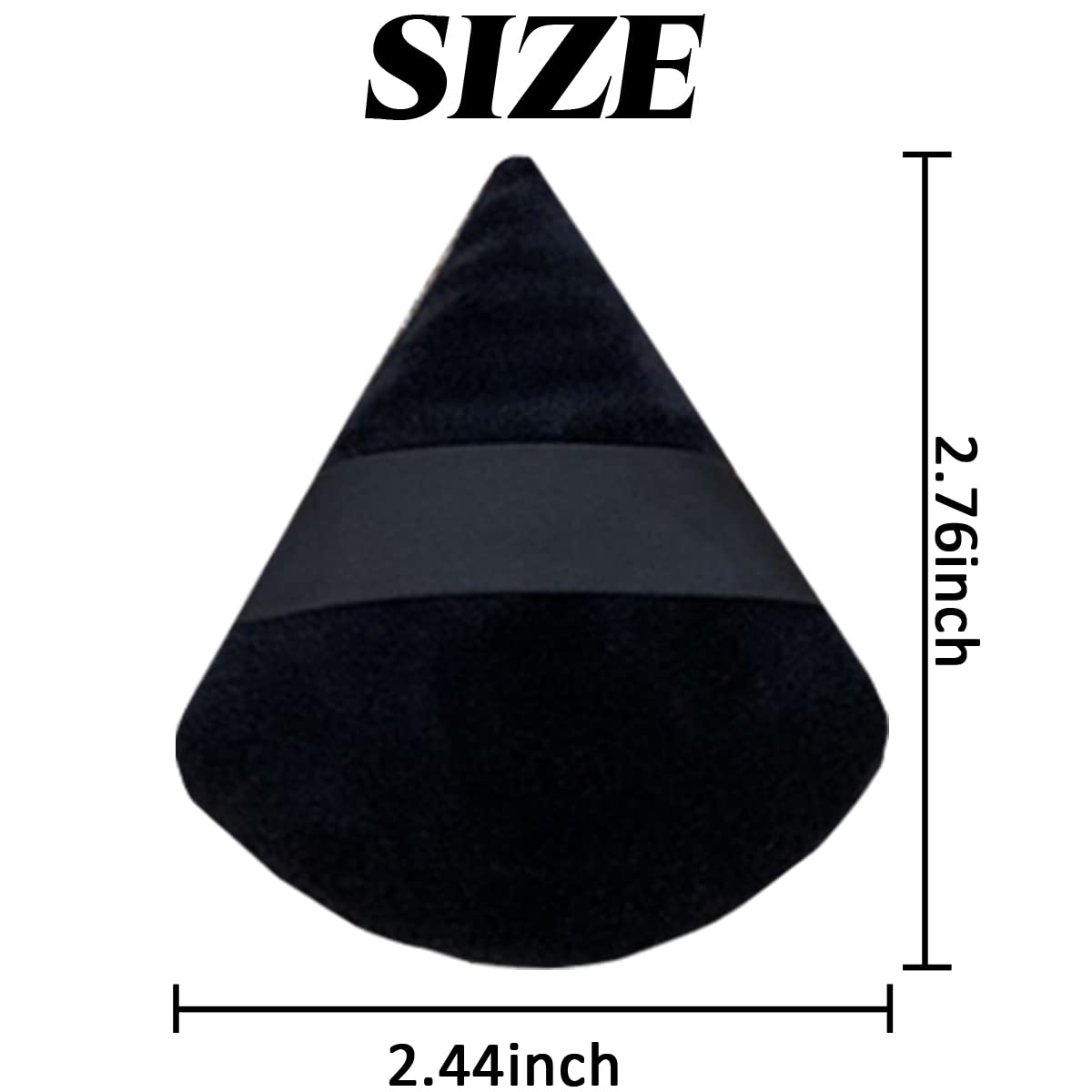 GXXMEI 30PCS Powder Puff Face Soft Makeup Sponge, Triangle Powder Puffs for Loose Powder Mineral Powder Velour Puff for Face Exquisite Makeup Eyes Contouring, Beauty Makeup Tools-Velvo Beauty
