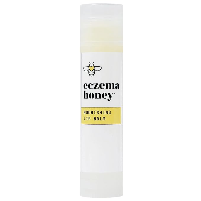ECZEMA HONEY Nourishing Lip Balm - Organic Chapstick for Sensitive Skin - Daily Lip Moisturizer for Very Dry Lips - Mango Butter & Honey Lip Balm - Natural Lip Care Products (1 Ct)-Velvo Beauty