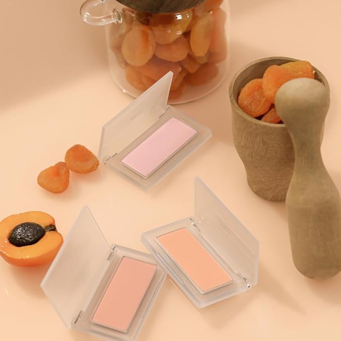 BBIA Ready To Wear Powder Cheek Blush 3 Color – Buildable & Blendable Soft Blush for Cheeks, Matte & Shimmery Finish, Lightweight, Long-Lasting, Vegan, Korea Face Makeup, 0.19oz (03 POWDER APRICOT)-Velvo Beauty