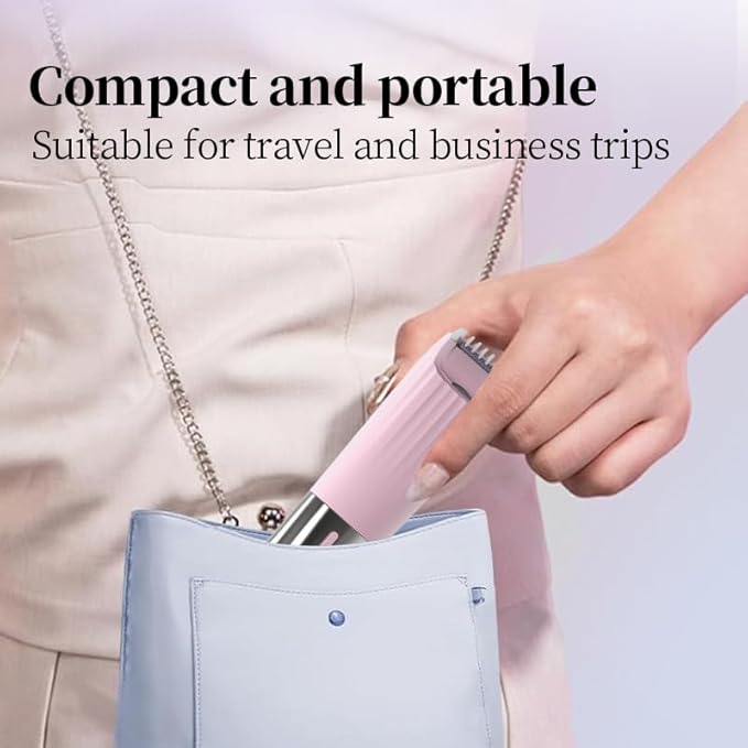 Dual-Head Body Trimmer for Women,2 in 1 Women Electric Shaver,IPX7 Waterproof Close Shaver and Facial Hair Remover for Body,Arm Bikini Face Leg-USB C Charge Wet & Dry Use-Bulit in Light-Velvo Beauty