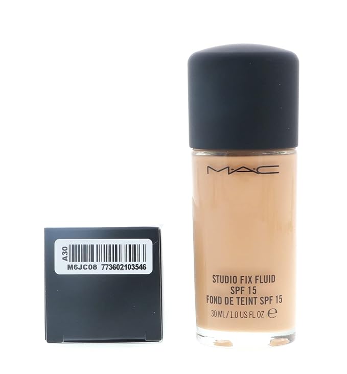MAC Studio Fix Fluid Foundation SPF5, NC42, 1 Count, 1 Ounce-Velvo Beauty