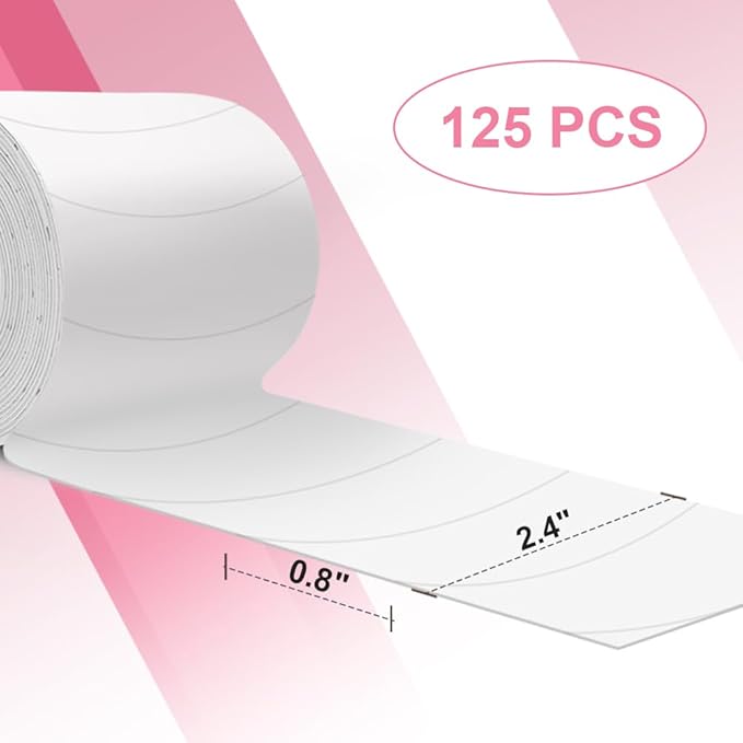 Foam Eye Pads for Eyelash Extensions - Akissos 125 PCS Pre Cut Medical Foam Tape Under Eye Pads Lash Extension Supplies Beauty Tools Lint Free Hypoallergenic No Latex Waterproof-Velvo Beauty