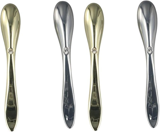 4PCS Eye Cream Applicator,Mini Eye Beauty Apparatus Rolling Massage Stick Cream Mixing Spatula Eye Massager-Velvo Beauty