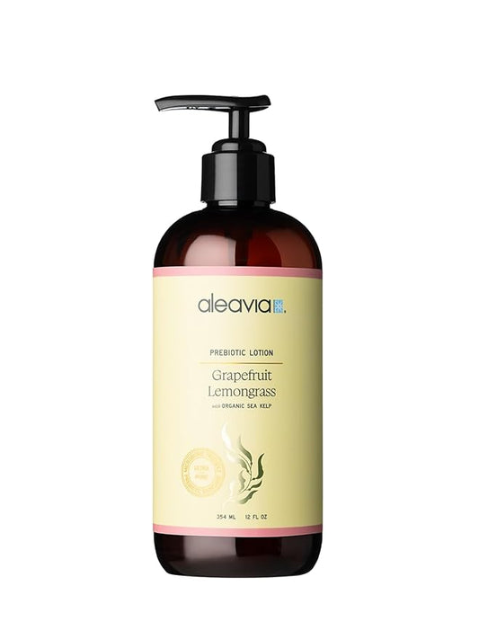 Aleavia Grapefruit Lemongrass Prebiotic Body Lotion – Lightly Scented, All-Natural Moisturizing Body Lotion with Organic Essential Oils – 12 Oz-Velvo Beauty